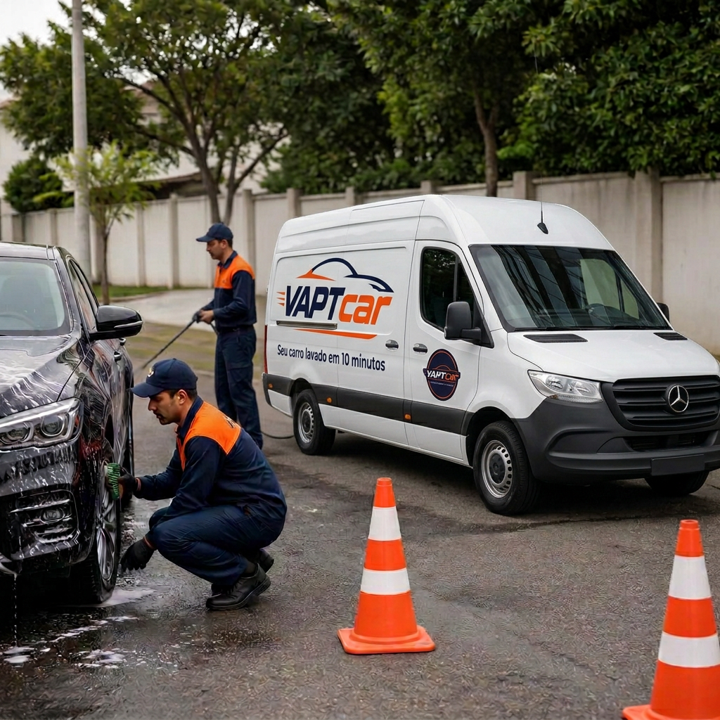 Lavagem completa executada no ponto de atendimento planejado.