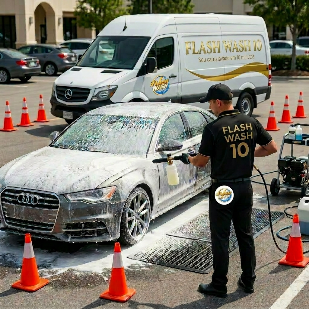 Aplicação de espuma ativa na operação planejada.